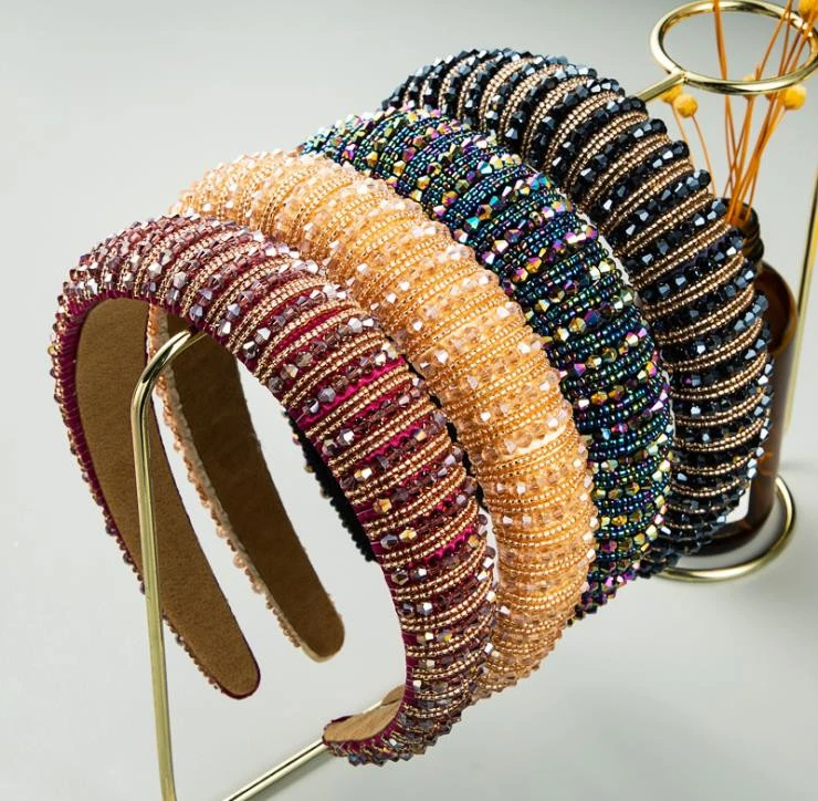 2020 latest fashion designer bling headband wholesale women hair accessories