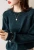 Import 2020 new button decoration loose long-sleeved bright silk polar fleece wool sweater women from China