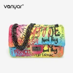 2020 New Small Fragrance Lingge Bag Brand Fashion Graffiti Chain Shoulder Messenger Bag Wholesale Women Handbags Women Bags