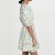 Import 2020 Puffy Sleeves Women Dresses Backless Girls Short Dress Summer Floral Printed Casual Dress from China