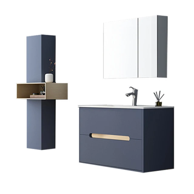 2020 top sale  customized popular blue modern bathroom vanities