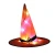 2020 YB Custom Halloween Party Decoration Kids Adult Cosplay Wizard Colorful Witch Led Lights Halloween Hats