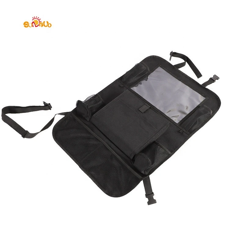 2021 new Car Seat Back Protectors Car Backseat Organizer car organizers with Touch Screen Tablet Holder