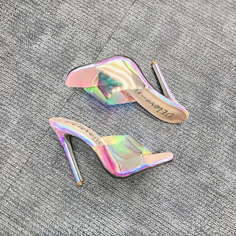 2021 Sexy Open Toe Ladies Summer Slipper Trendy High Heel Shoes Women Sandals