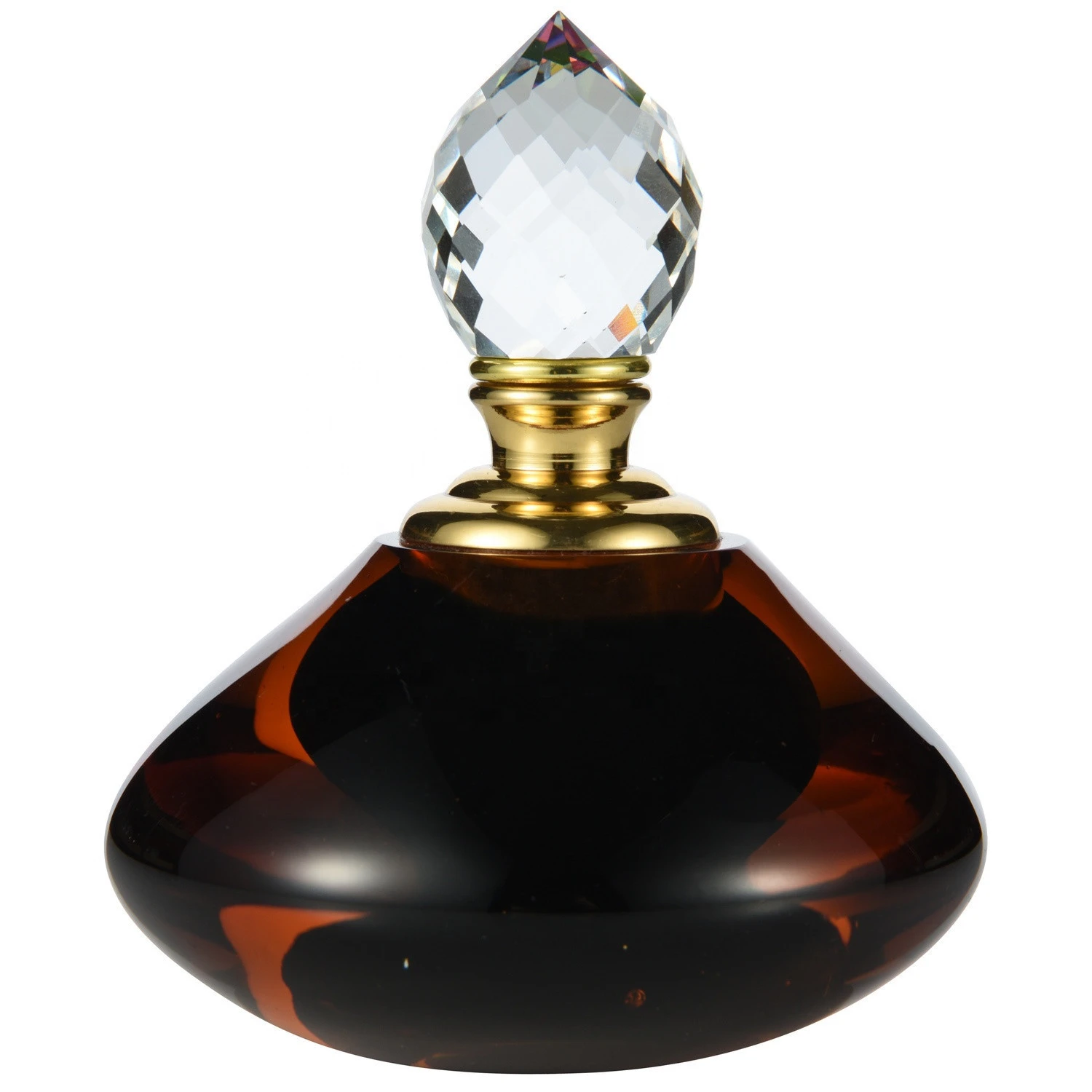 20ml Custom Crystal Perfume Bottles High Quality Clear Glass Oud Oil Bottle
