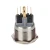 Import 22MM 1NO 1NC Push Button Switch Domed Momentary Switch Round High Flat Head Metal Push Botton from China