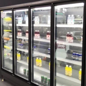 2/3/4/5 vertical glass door  for fridge/ freezer/ cold room