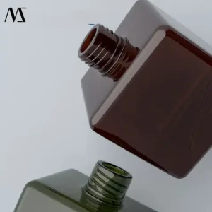 250ml Square Pump Dispensing Bottles PETG Squeeze Plastic Shampoo Bottle For Cosmetic Personal Care Plastic Lotion Bottle