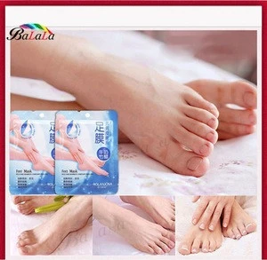 2pairs/lot Milk bamboo remover dead skin peeling foot mask skin smooth exfoliating feet mask foot care