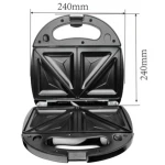 3 in 1 Detachable Stainless Steel Grill Sandwich Maker 2 slice Breakfast Toaster Waffle Maker Machine