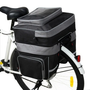 3 In 1 lightweight durable travel luggage bicycle rear carrier pannier bags for cyclist