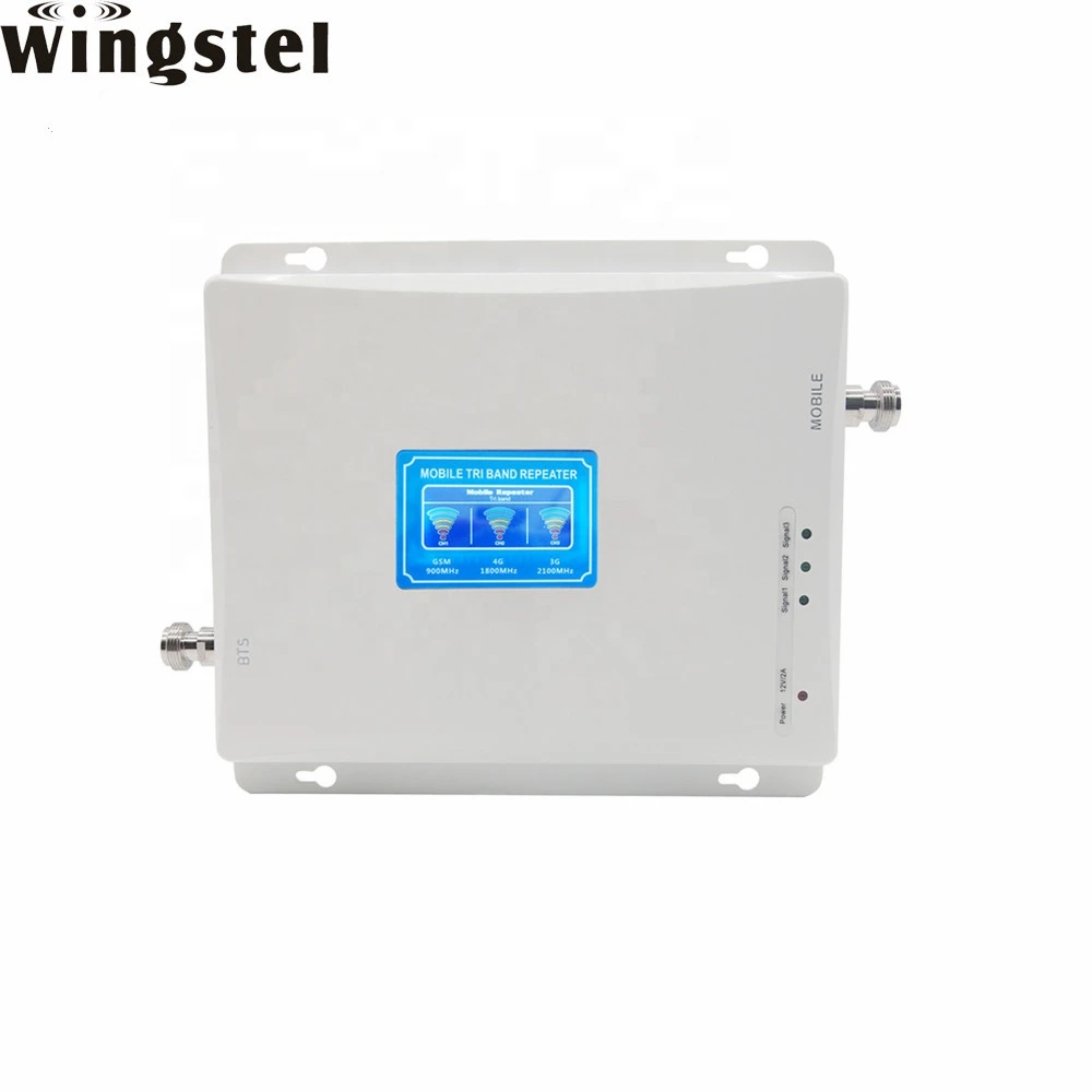 300-500 square meters  2g 3g 4g mobile signal booster with 2pcs indoor antennas
