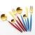 Import 304 Stainless Steel Matte Brushed Copper Plated Cutlery/Flatware Set from China