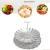 Import 34cm non electric utensils foldable plastic handle Stainless Steel Food Vegetable Steamer from China