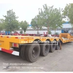 4 Axle lowboy/lowbed trailer Sale to Australia