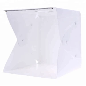 40cm photo light box folding studio softbox with led light black white background light room accessories