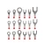 Import 420Pcs/Box 18 in 1 Terminals Non-Insulated Ring Fork U-type Terminals Assortment Kit Cable Wire Connector Crimp Spade Set Lug from China