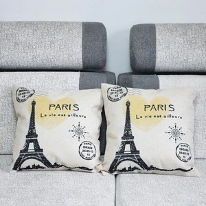45*45cm Eiffel Tower pillow case cushion pillow case pillow filling cushion sofa cushions for sale ETH114