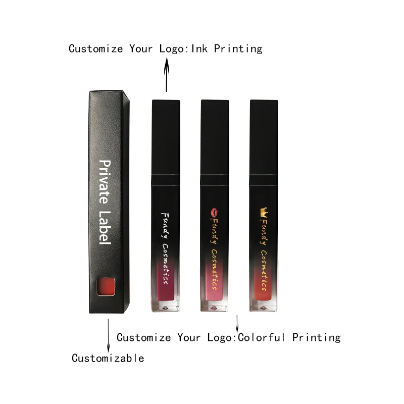 49 colors vegan cruelty free long lasting matte liquid lipstick lip stick vendor