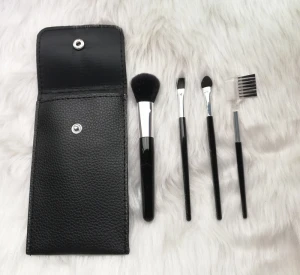 4PCS Portable Small Makeup Cosmetic Brush Set Suitable for Promotion or Gift