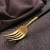 Import 4pcs/set Gold Spoon and Fork Cutlery Set 304 Stainless Steel Knife Fork Spoon Dinner Dinnerware Set from China