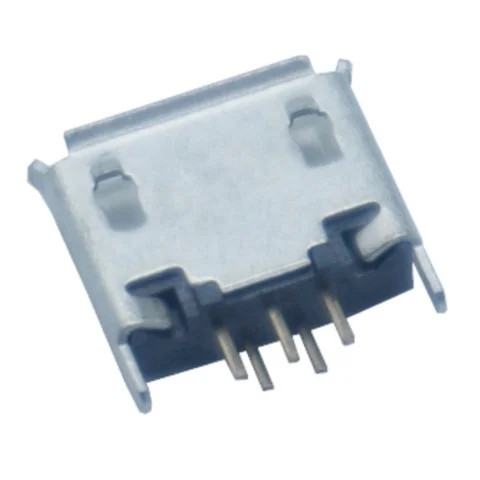 5 Pin vertical DIP Type B Female Micro USB Connector