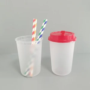 500ml 700ml custom cold and hot  juice wholesale beverage bubble tea pp cups plastic disposable cup