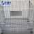 Import 50*150 hole size foldable metal wire mesh movable storage cage from China