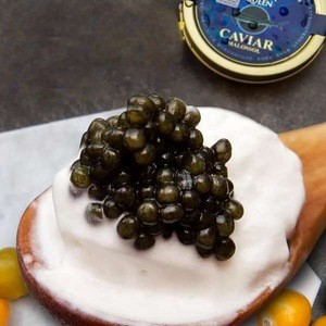 50g american sturgeon caviar imported black caviar sushi dishes beluga caviar fish cold chain
