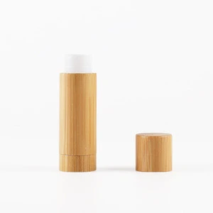 5g bamboo shell plastic small cosmetics makeup container empty lipstick tubes