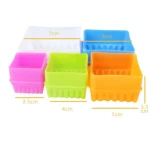 5Pcs Square Shape  Custom Plastic Cake And Cookie Cutters Tools Set Mold With Mousse Mold For Fondant Tools