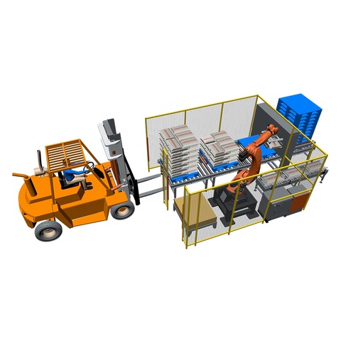 Buy 6 Axis Robot Arm Chemical Fertilizer Plastic Bag Palletizing Robot ...