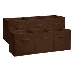 6 pack  box home storage organization  drawer box cube bins