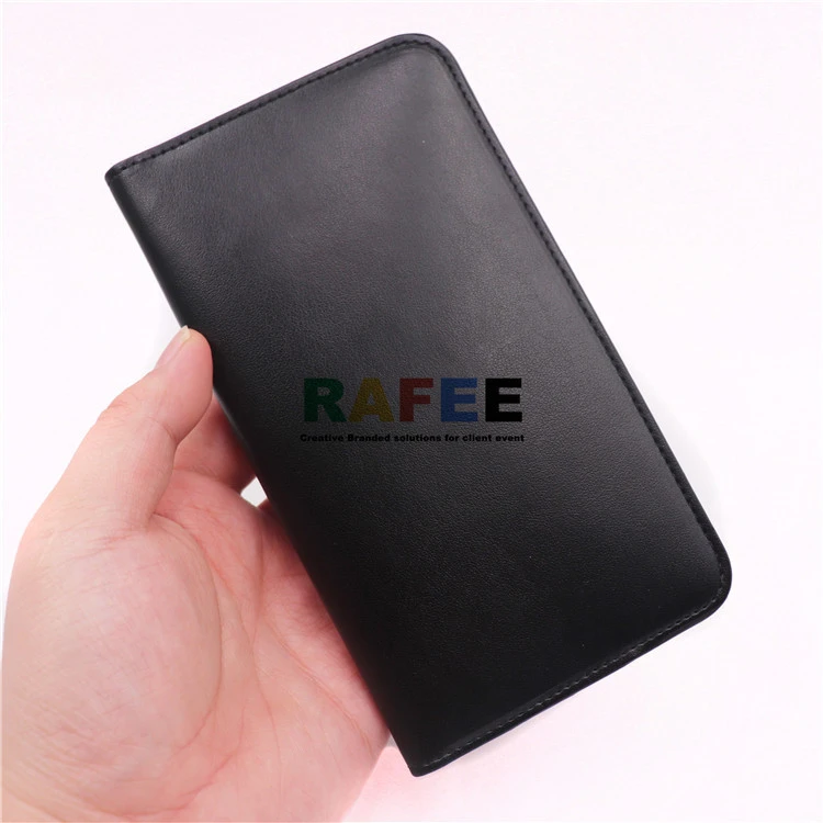 6000mAh 8000mAh Man Credit Card Phone  Wireless Charging Leather Wallet With Power Bank