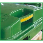 660Liter Plastic Recycle Mobile Garbage Bin With Flat Lid