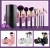 Import 8Pcs Custom Logo purple  makeup brush kit tools for sale Best seller makeup brush set from China