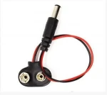 9V battery button With 5.5*2.1MM head T DC type leather battery button with DC head T type