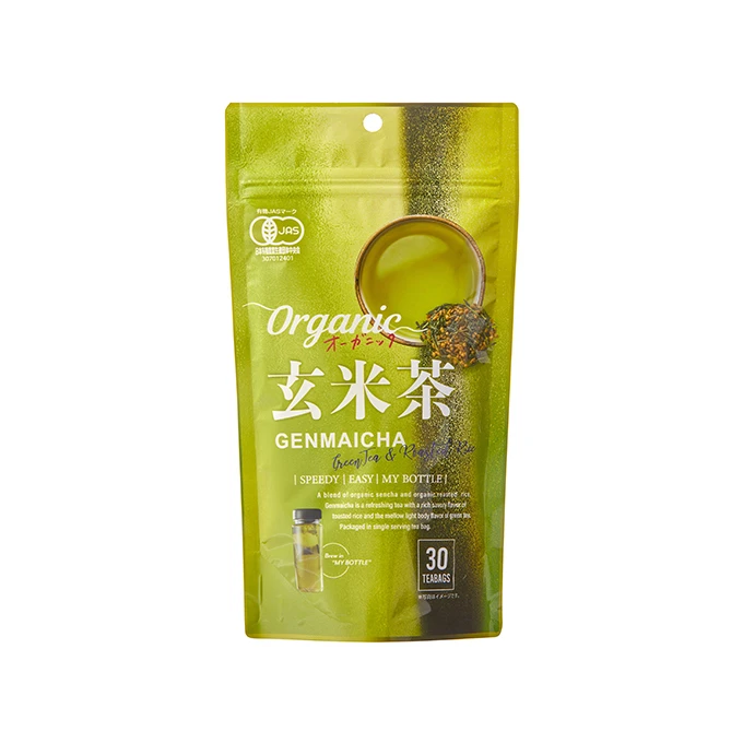 A popualr healthy genmaicha macha free organic Japanese green tea