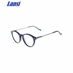 Acetate Eyeglasses Manufacturer Big Frame Material Eyewear With Metal Part