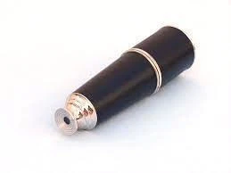 Admirals Chrome - Leather Spyglass Telescope with Black Rosewood box CHTEL6052