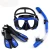 Import Adults High Quality Dry Top Anti Fog Snorkel Scuba Snorkel Tube Diving Mask Swimming Goggles Diving Fins Set from China