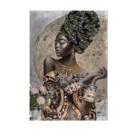 Africa Indian Wall Art PostersAnd Prints Black Home Decor African Woman Portrait Painting Wall Picture On Canvas