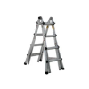 Aluminum telescopic multipurpose ladder with two side folding ladder A type