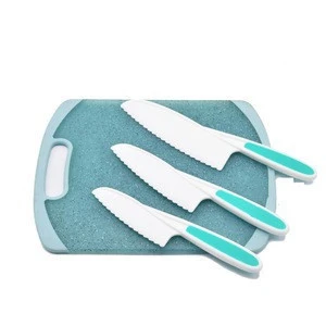 Amazon Hot Sell Nylon Kitchen Kids Knife Set ( 3 Piece ) - Lettuce Knife and Safe Kitchen Knife
