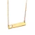Import Amazon hot selling rectangle bar plate stainless steel necklace new gold chain design girls from China