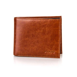 Amazon RFID waterproof wallet genuine leather handmade mens wallet