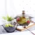 Import Amber transparent home creative ins net red dried fruit fruit and vegetable salad bowl glass dessert bowl with lid from China