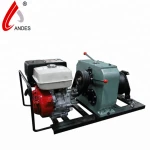 ANDES 8 ton High Quality gasoline speedy belt driven engine power winch
