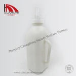 animal drinker bottle with nipple 34*12*12 cm 2L in white calf bottle
