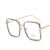 Import Anti Blue Light Womens Mens Eyewear Frame Square Optical Eye Glasses Frames Spectacles Classic Fashion Ladies Transparent Lens from China